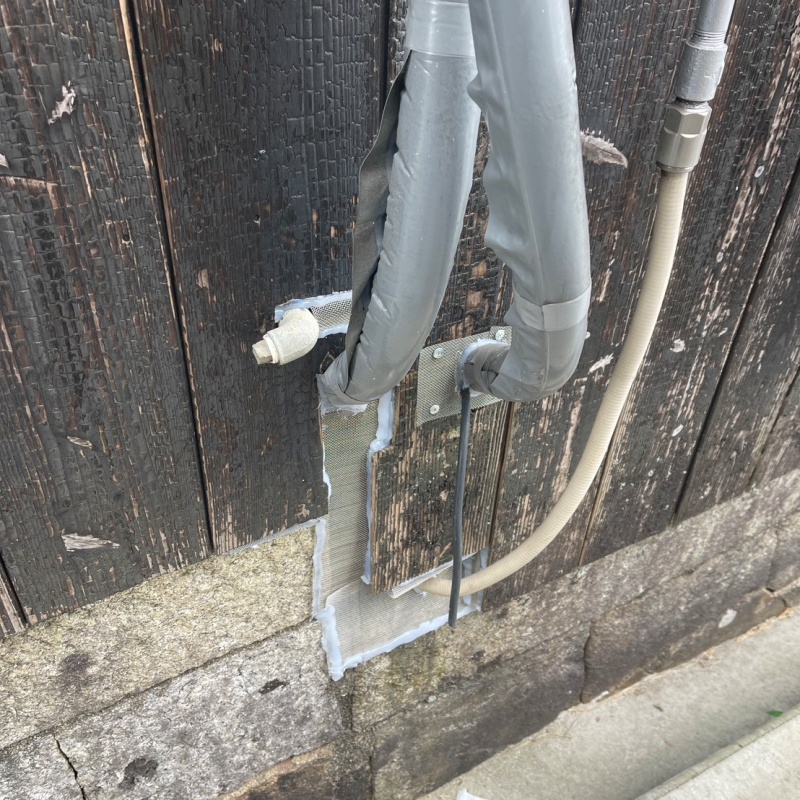 外壁のすき間を封鎖