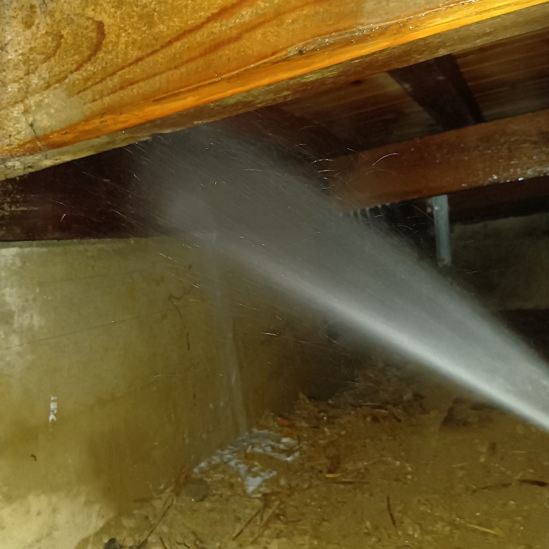 築年数45年のシロアリ駆除の施工事例（徳島県三好市井川町西井川）