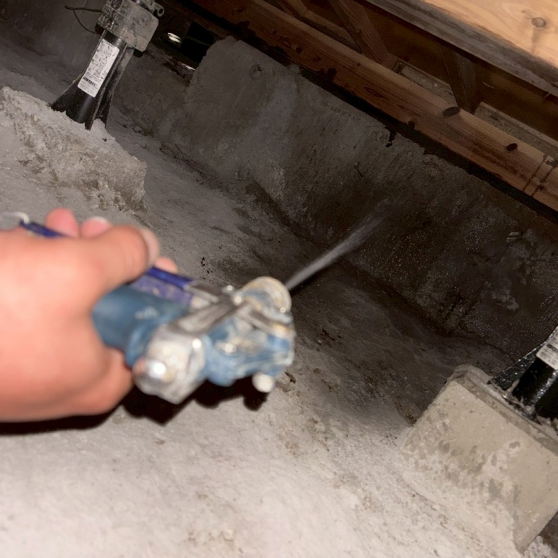 築年数44年のシロアリ駆除の施工事例（山口県光市上島田）