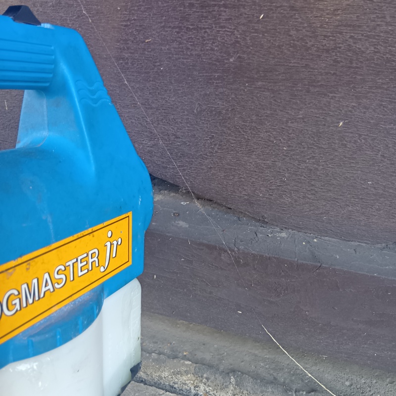 噴霧器で除菌剤を散布