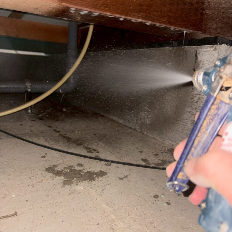 築年数21年のシロアリ予防の施工事例（山口県宇部市浜田）