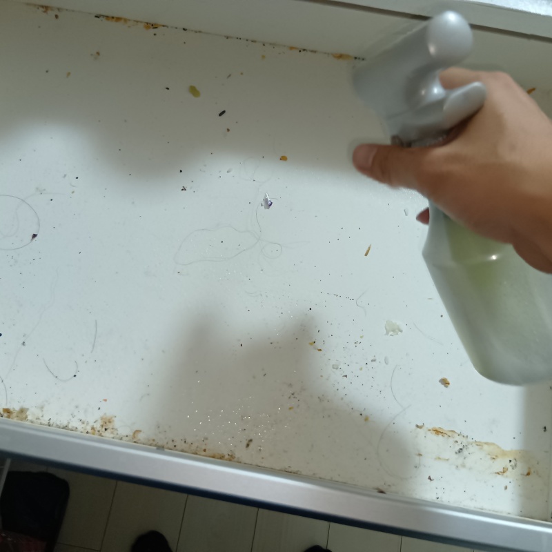 除菌剤をスプレー
