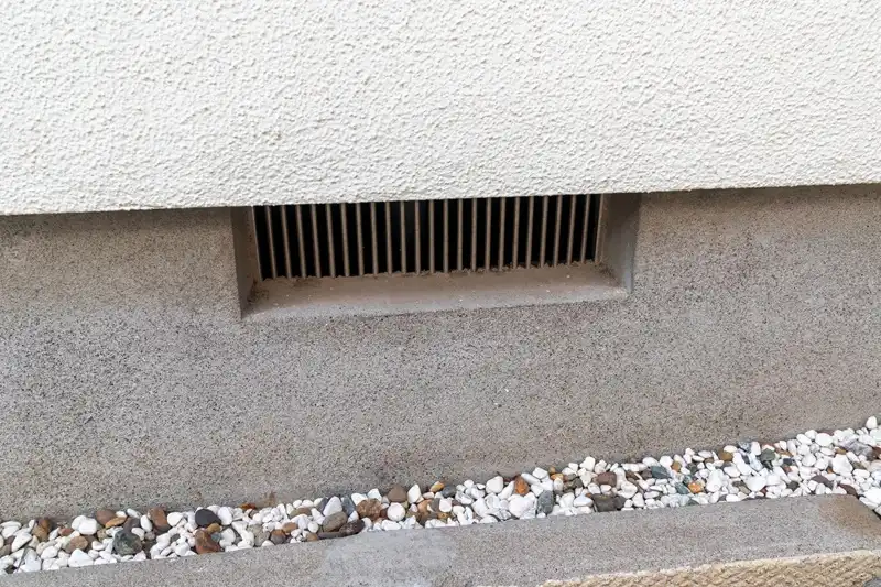床下換気口の風通しをよくする