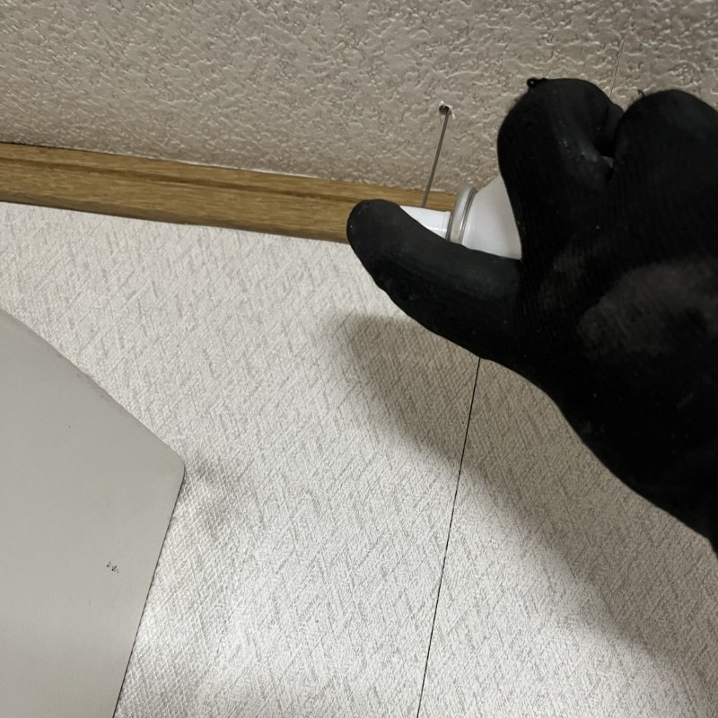 天井に忌避剤を注入