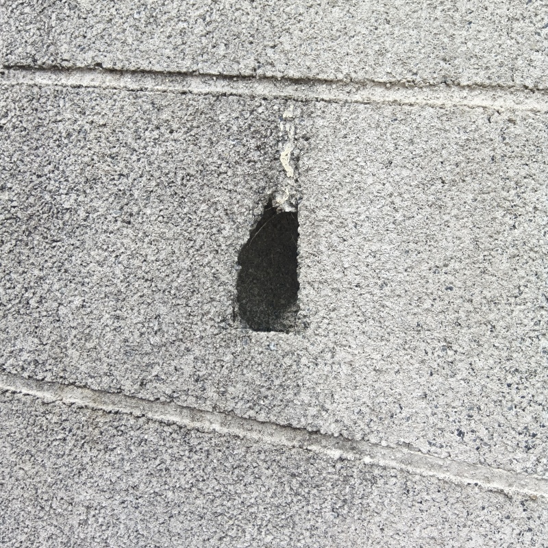 侵入口になっていた穴
