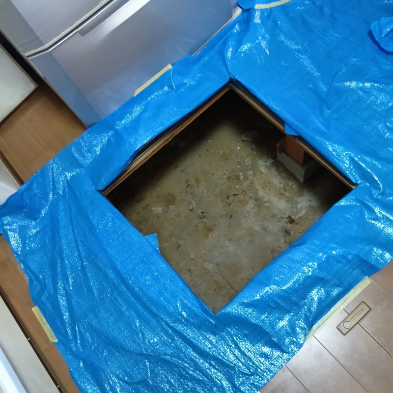 築年数39年のシロアリ駆除の施工事例（千葉県市川市南八幡）