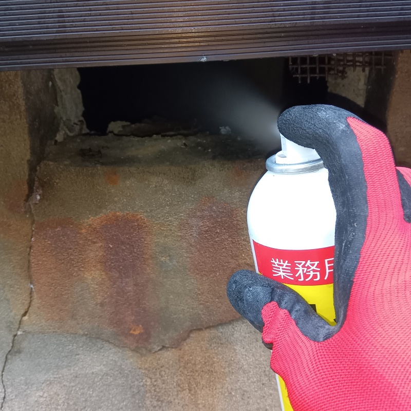 ネズミ駆除の施工事例（新潟県村上市早川）