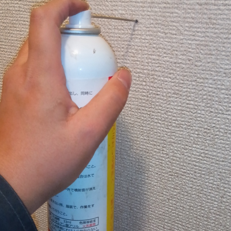 壁の中に忌避剤を注入