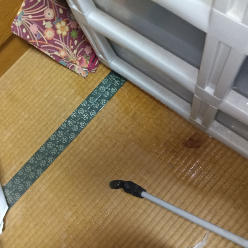 和室に除菌剤を散布