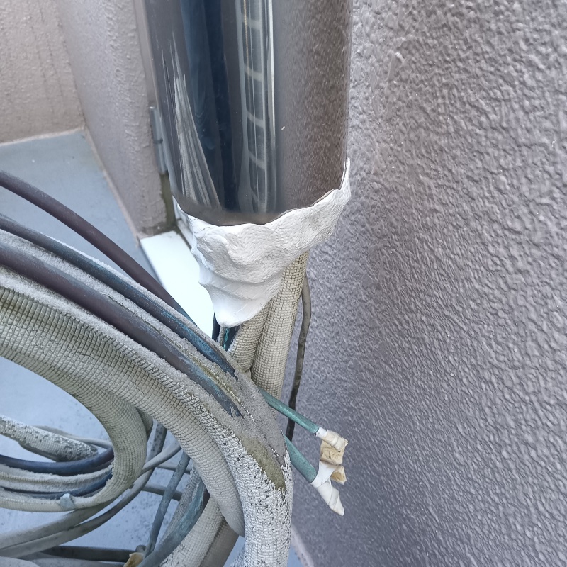 配管導入部のすき間を封鎖