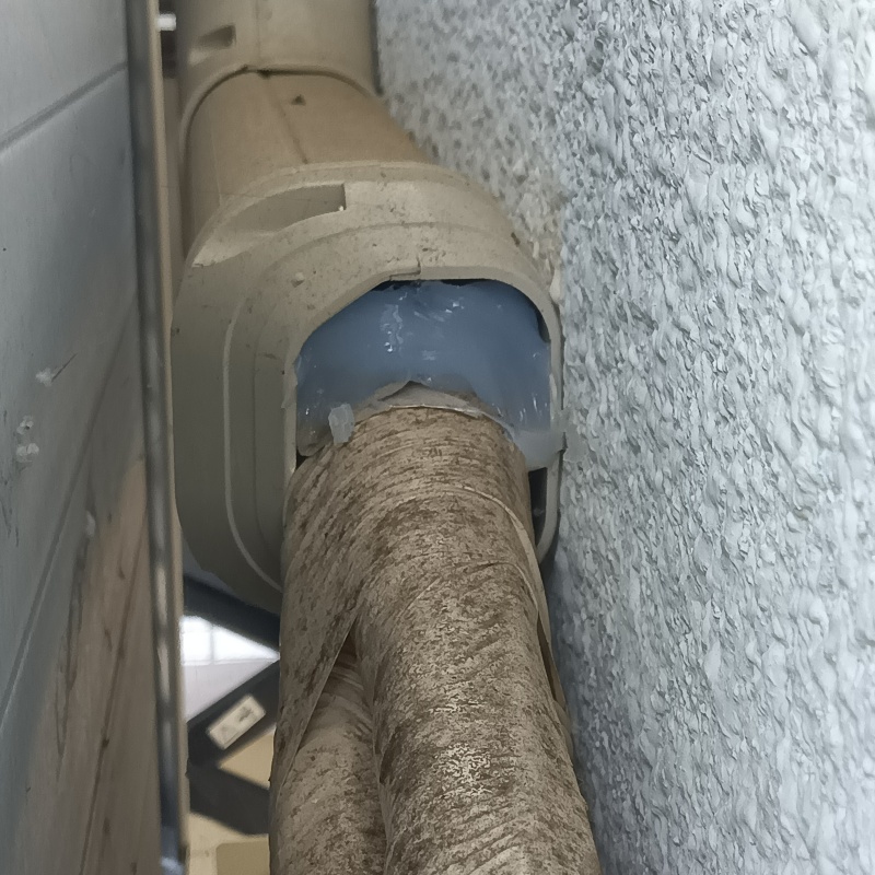 配管導入部のすき間を封鎖
