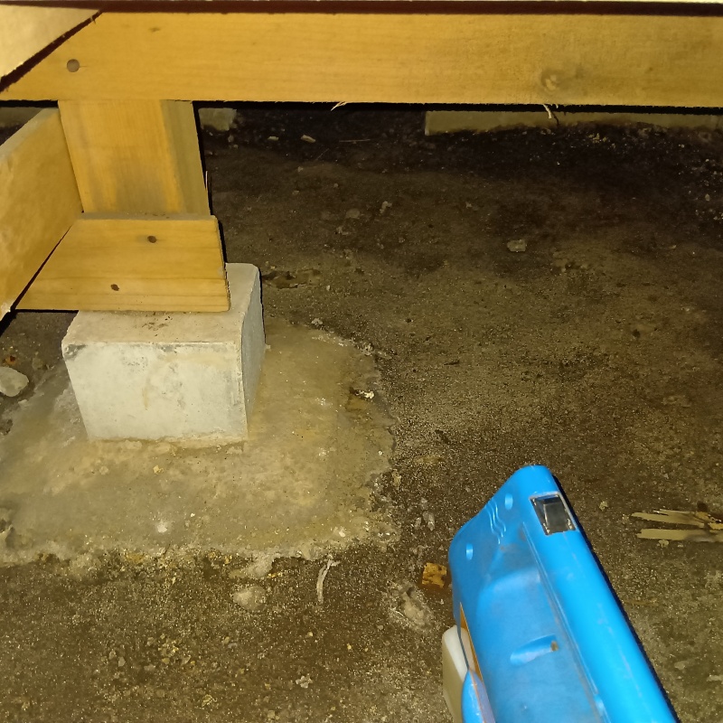 床下を噴霧器で除菌・消臭