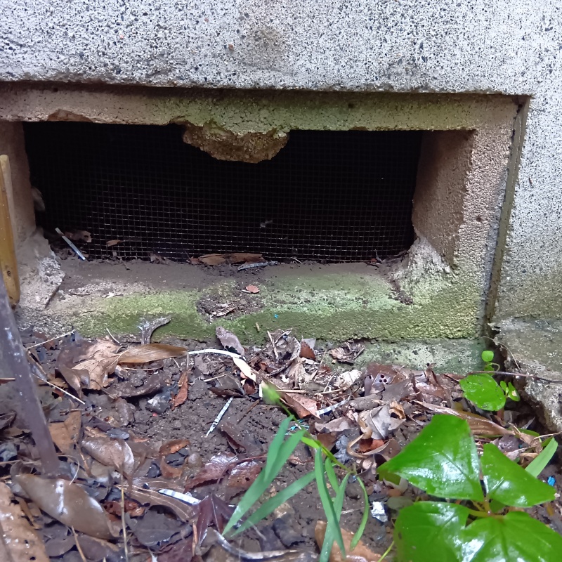 侵入口になっていた床下換気口