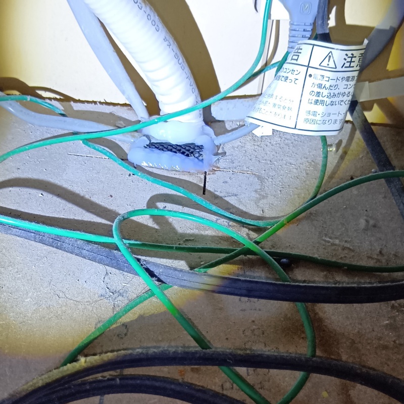 配管導入部のすき間を封鎖