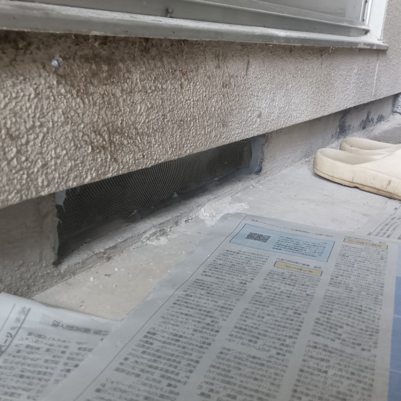 ネズミ駆除の施工事例（岡山県津山市横山）