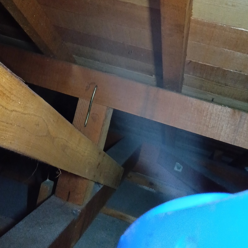天井裏を噴霧器で除菌・消臭
