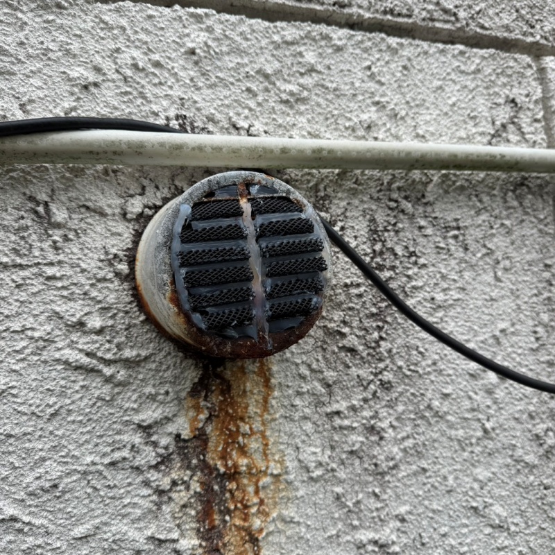 換気口の開口部を封鎖