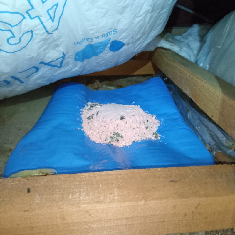 屋根裏に殺鼠剤を設置