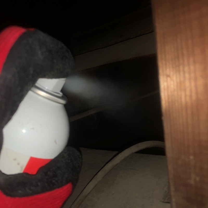 忌避剤をスプレー