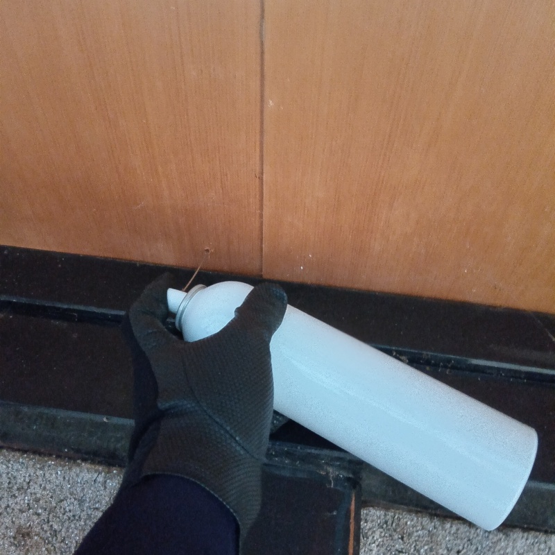 忌避剤をスプレー