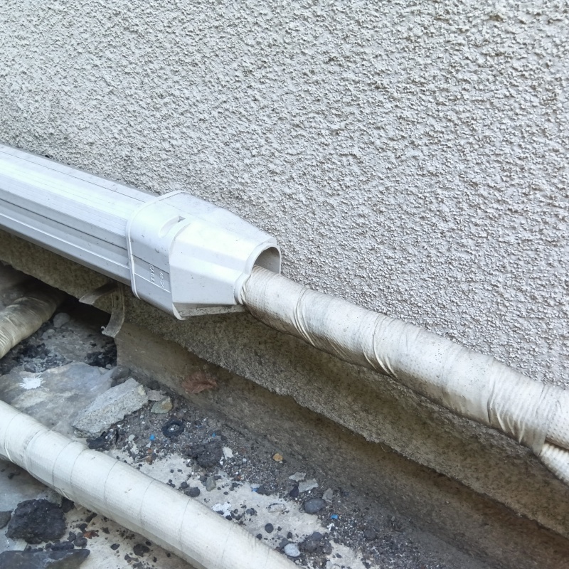 侵入口になっていた配管の導入部分
