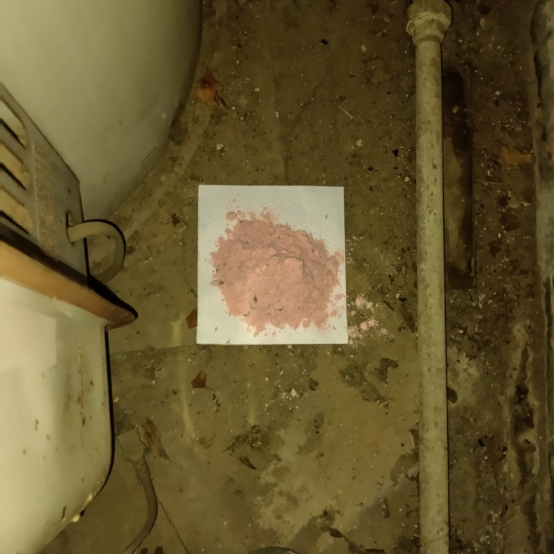 床に殺鼠剤を設置