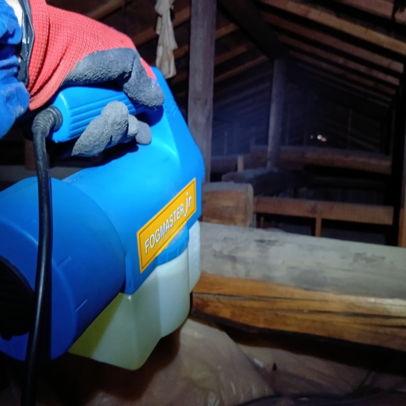 噴霧器で除菌・消臭剤を散布