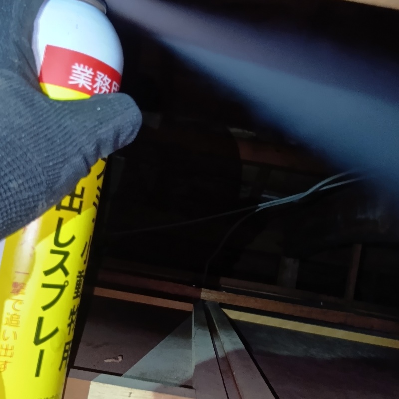 イタチ駆除の施工事例（鹿児島県鹿児島市吉野町）