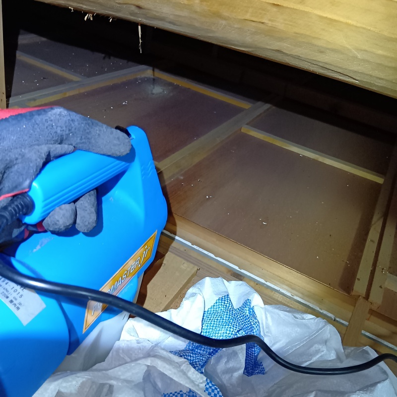 噴霧器で除菌・消臭剤を散布