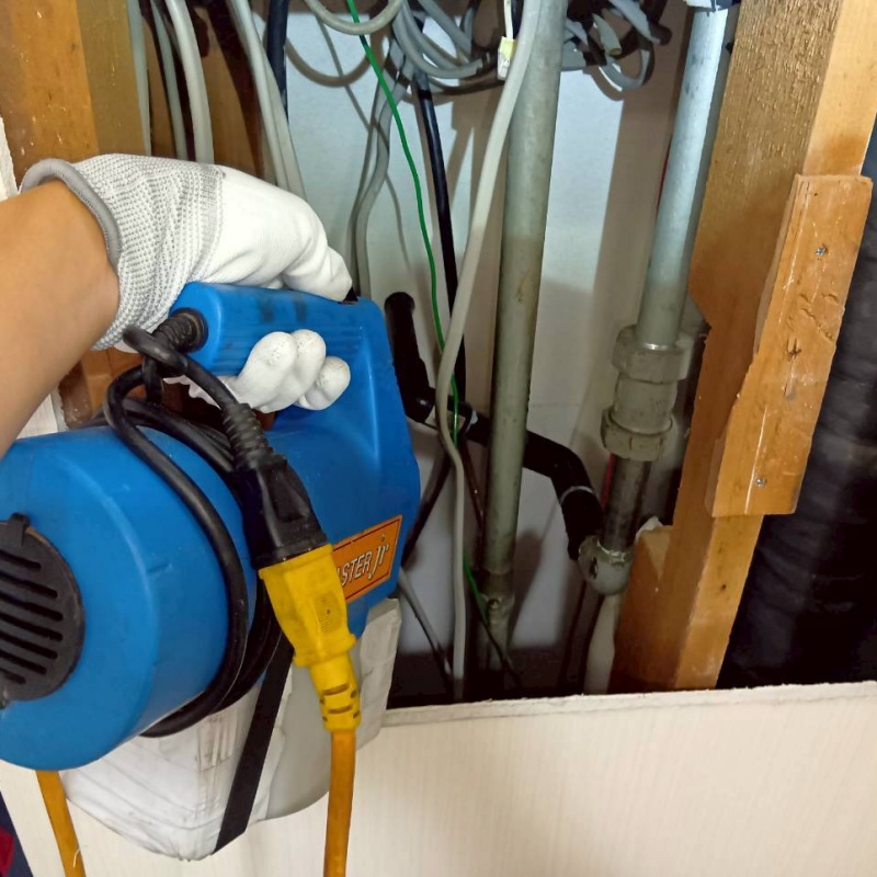 噴霧器で除菌剤・消臭剤を散布