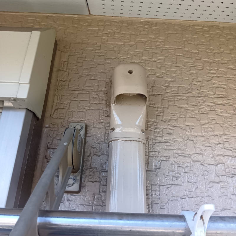 侵入経路になっていた換気ダクトの開口部