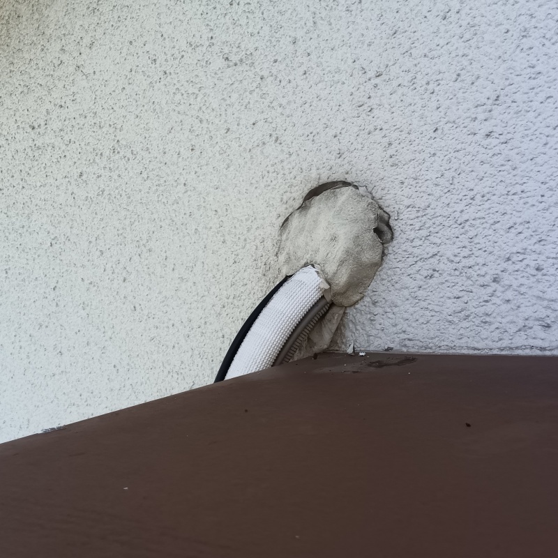 配管導入部のすき間を封鎖