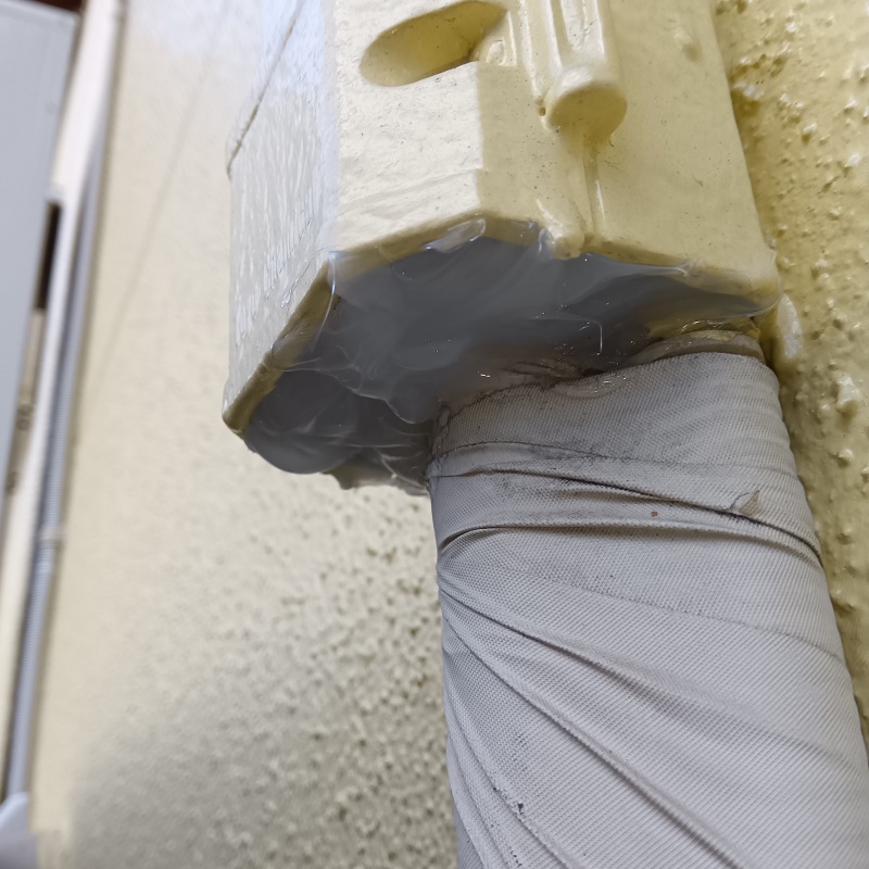 配管導入部のすき間を封鎖
