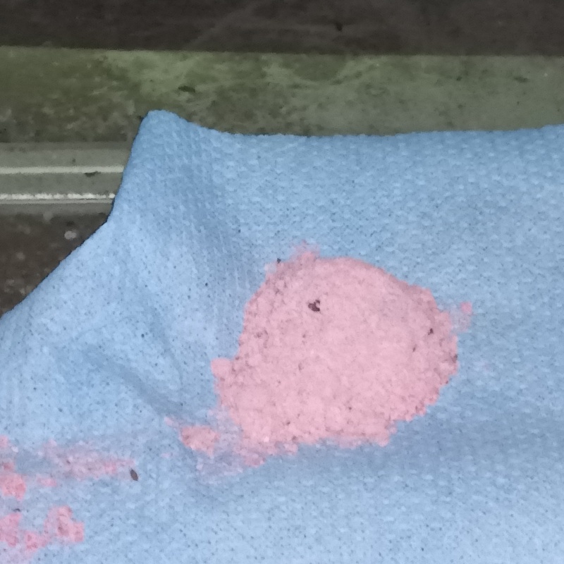 殺鼠剤を仕掛けている様子