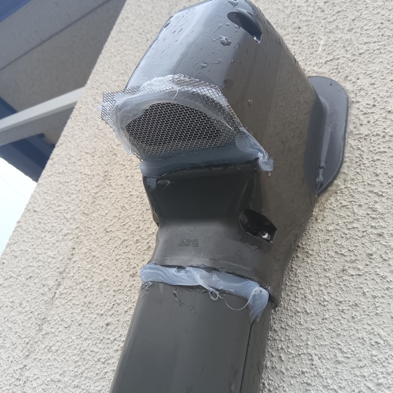 換気ダクトの開口部を封鎖