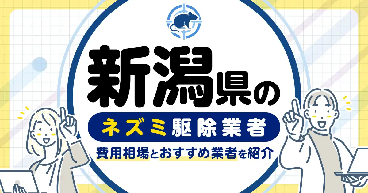 新潟県のネズミ駆除・対策業者比較10選！選び方や再発予防策も紹介