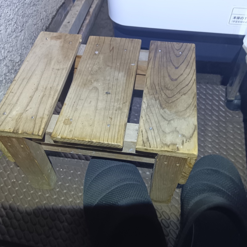 現場にネズミのフンが落ちている様子