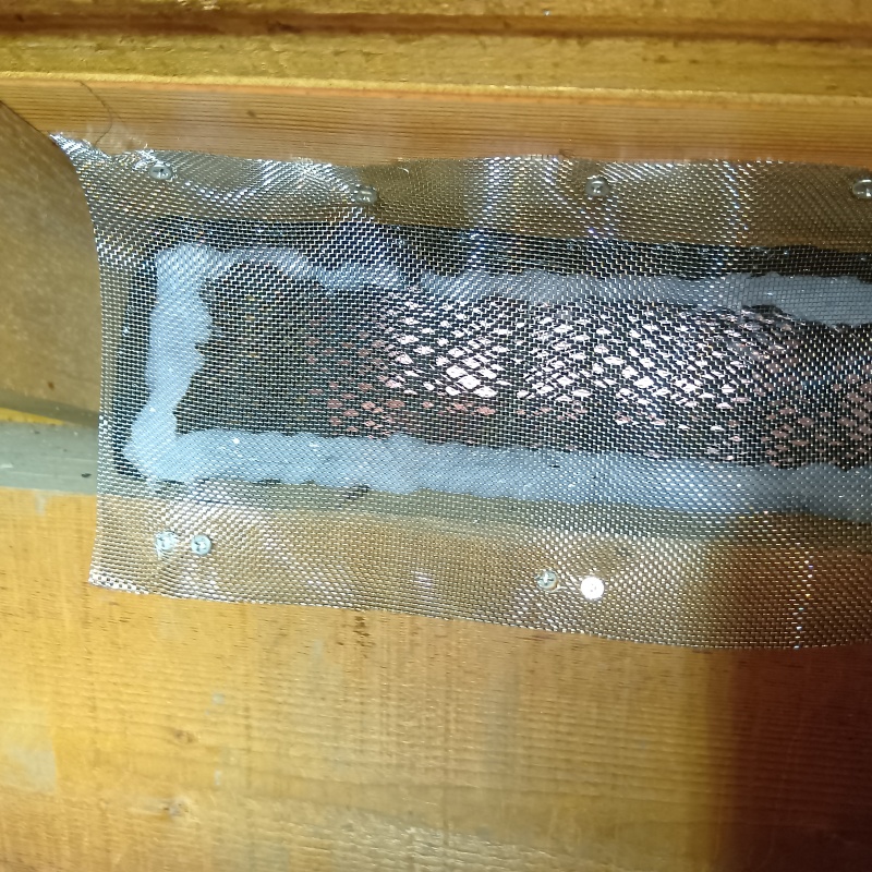 大きな開口部を封鎖