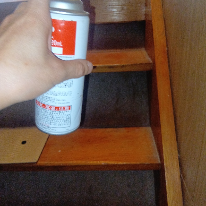 殺虫剤をスプレー