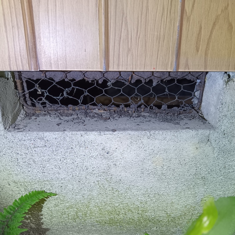 侵入口になっていた床下換気口