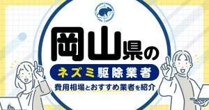岡山県のネズミ駆除・対策業者比較9選！選び方や再発予防策も紹介